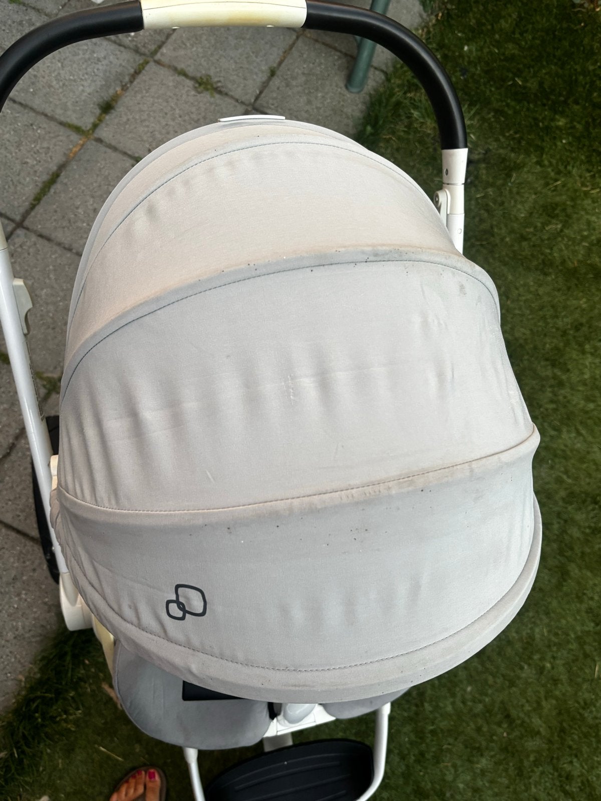 Quinny kinderwagen - Grijs/Wit, Ophalen, Gebruikt, Kinderwagen, Quinny