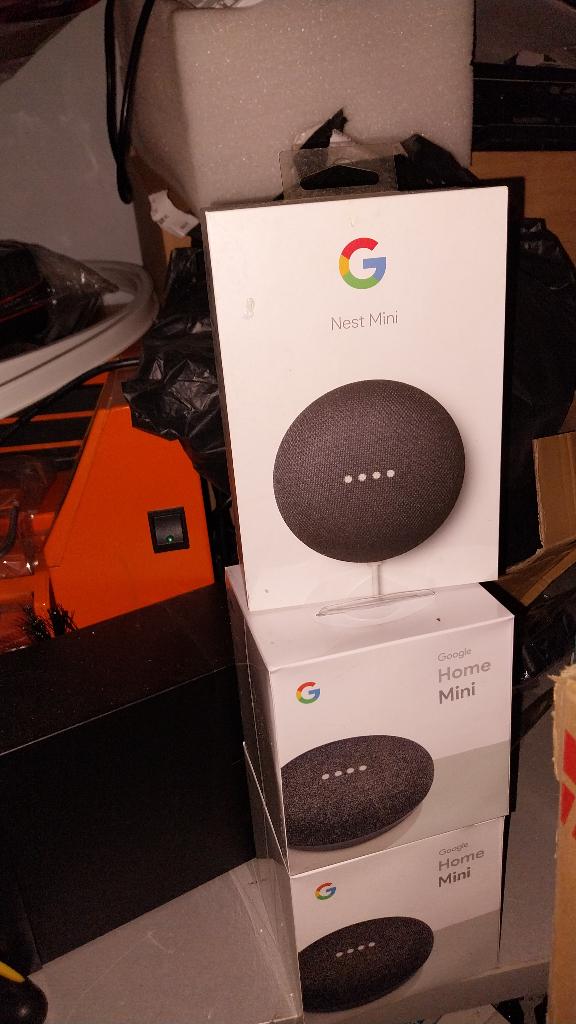 Google mini 3 x, Audio, Tv en Foto, Mediaspelers, Ophalen of Verzenden, Nieuw, Optische audio, Zonder harde schijf