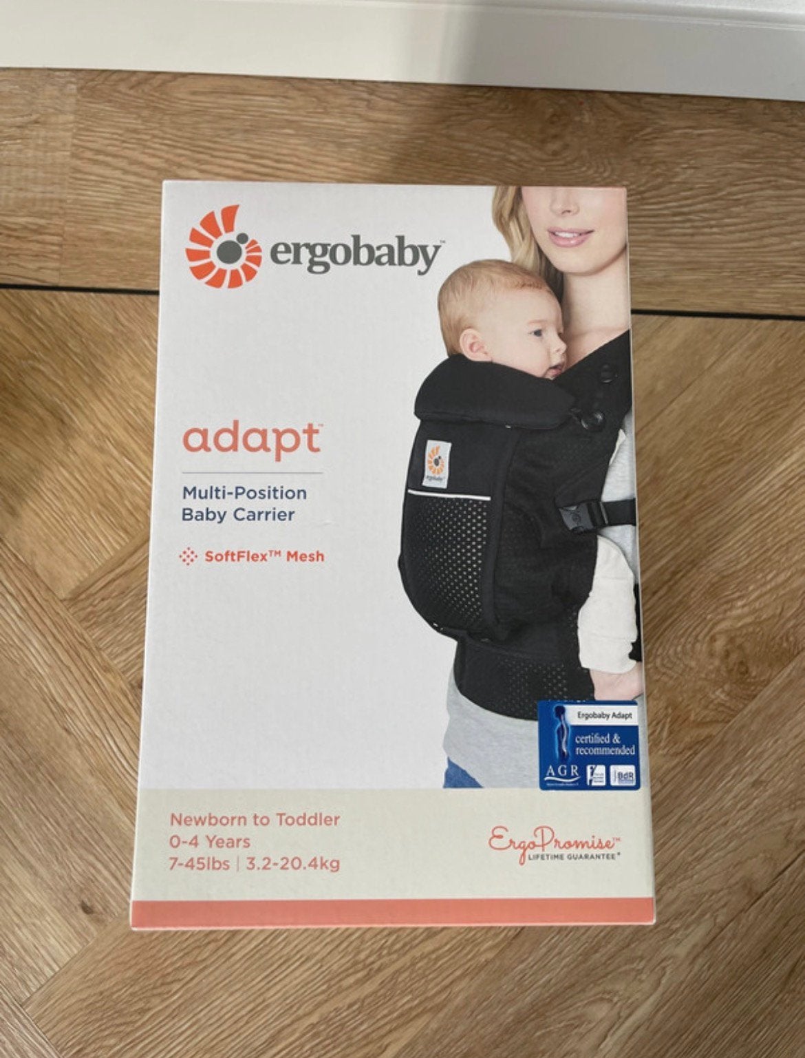 Ergobaby adapt draagzak zwart, Buik of Rug, Zo goed als nieuw, Draagzak, Ophalen