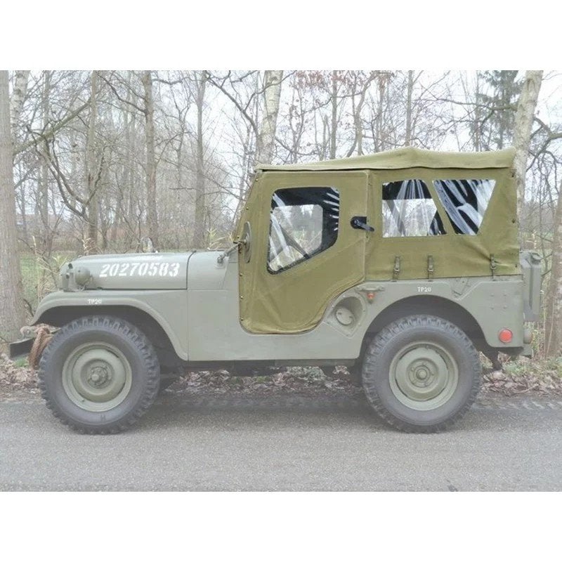 Nekaf M38a1 jeep Compleet Winterdak met Deurtjes & zijkanten, Nekaf, Nieuw, Jeep, Ophalen of Verzenden