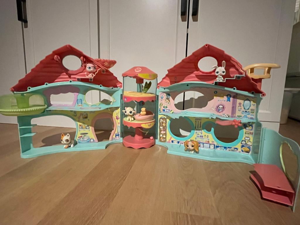 Littlest Pet Shop Dierenhuis met 5 dieren, Ophalen, Gebruikt, Poppenhuis