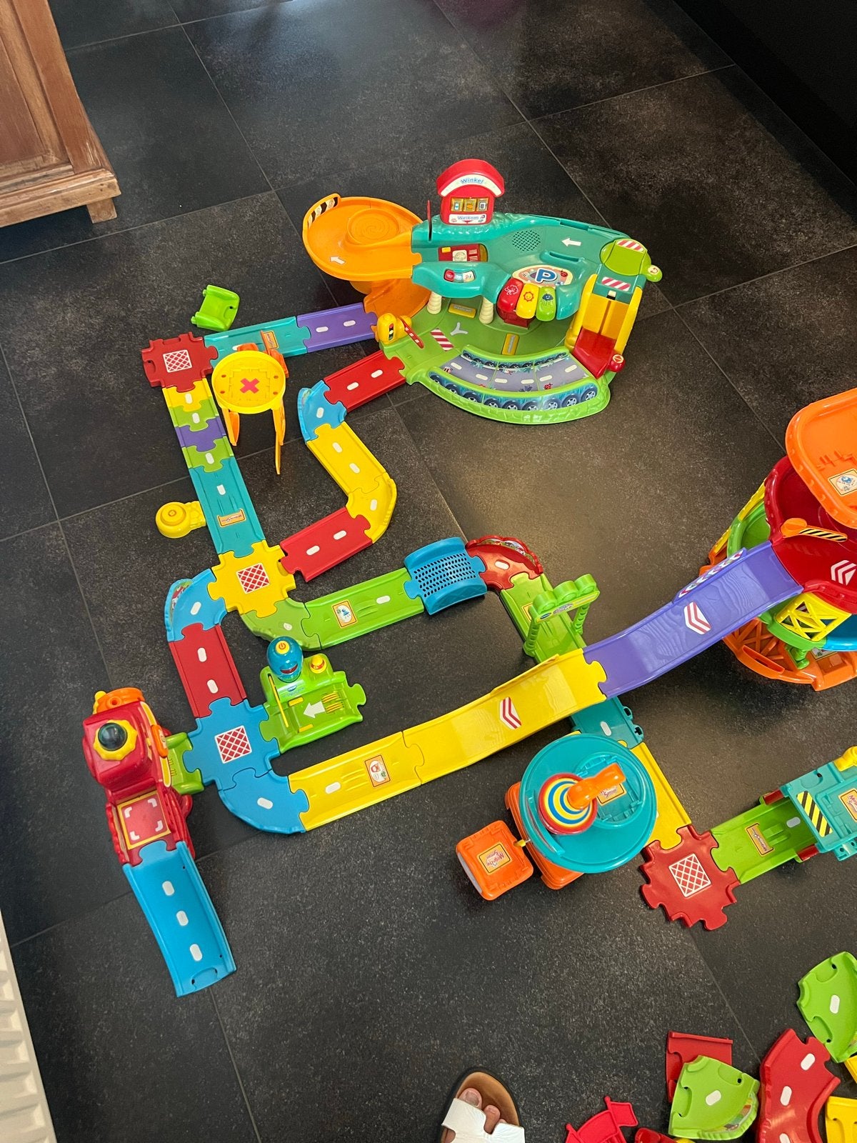 VTech Toet Toet Auto's Garage en Baanset, brandweer e.d., Ophalen of Verzenden, Gebruikt