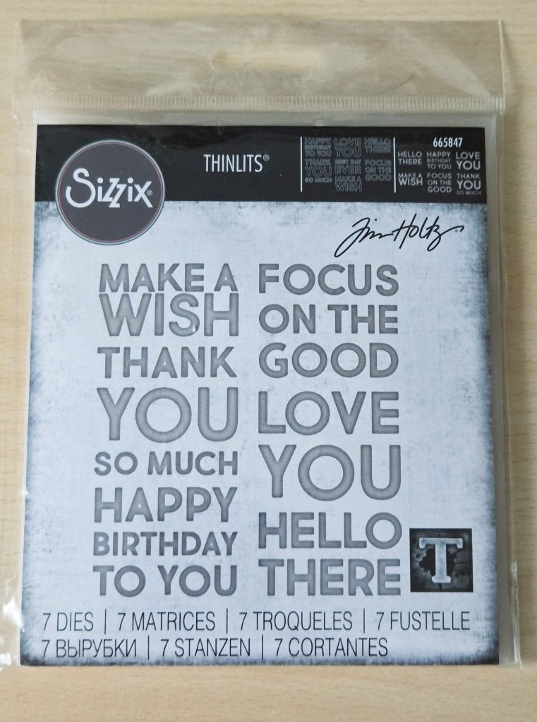 Sizzix - Tim Holtz - Bold Text #1, Hobby en Vrije tijd, Ophalen of Verzenden, Nieuw, Frame of Mal, Sizzix