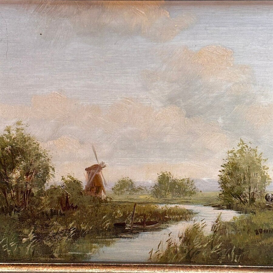 Hollandse School 20e eeuw - polderlandschap, Ophalen of Verzenden