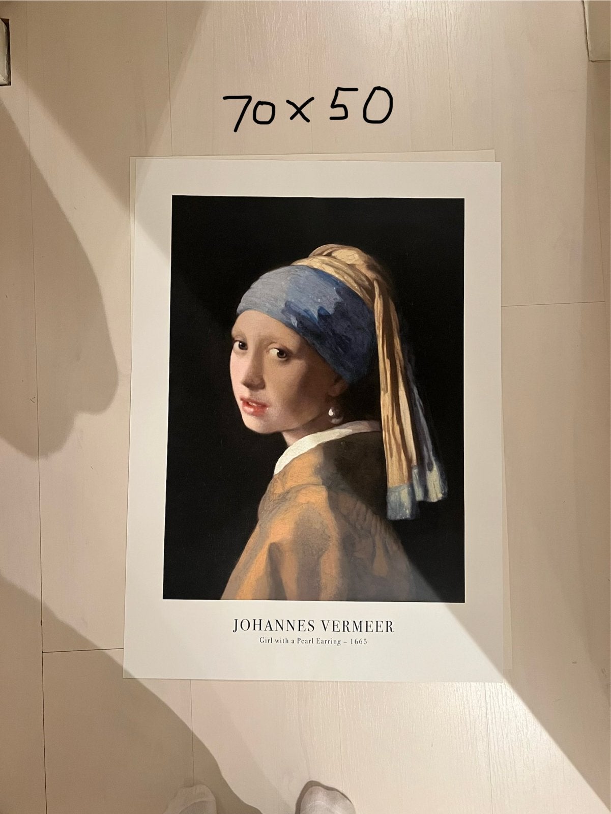 Desenio Poster: Meisje met de Parel - Johannes Vermeer, Antiek en Kunst, Ophalen, Portret of Personen, Klassiek, Print
