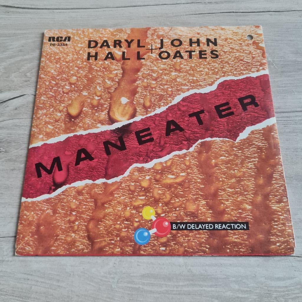 Daryl Hall & John Oates - Maneater (Single, 1982), Gebruikt, 7 inch, Ophalen of Verzenden, Pop