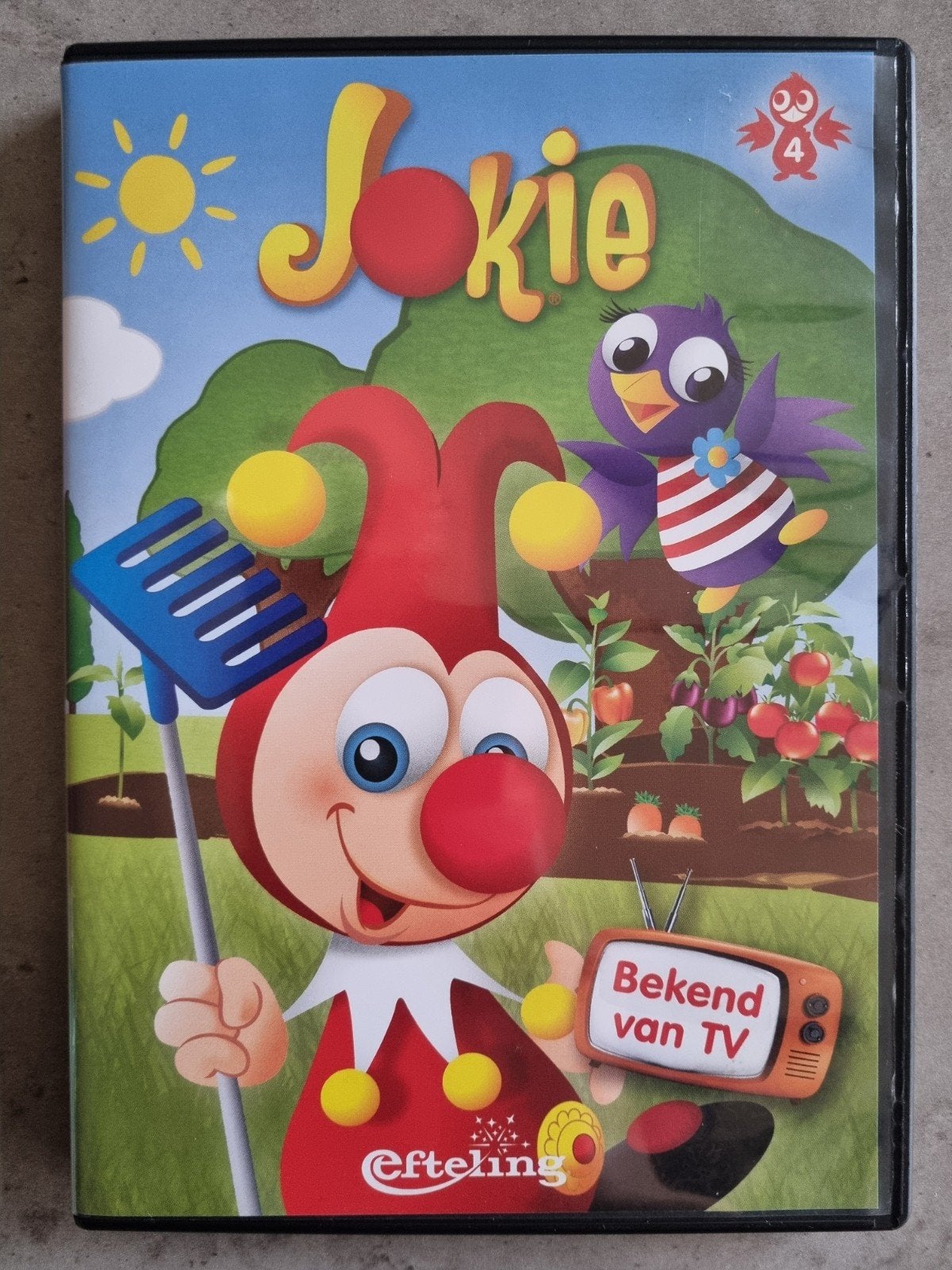 Orig, DVD, Efteling,JOKIE, Deel4, MOESTUIN, Nederl Gespr, In, Alle leeftijden, Inclusief doosje, Tv-serie, Zo goed als nieuw