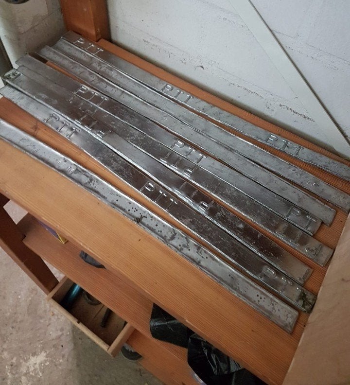 Loodstaven PTT - Diverse lengtes, Doe-het-zelf en Verbouw, Metalen, Ophalen