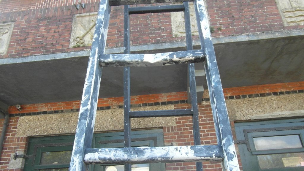 ladder aluminimum, Ophalen, Gebruikt, Opvouwbaar of Inschuifbaar, 4 meter of meer
