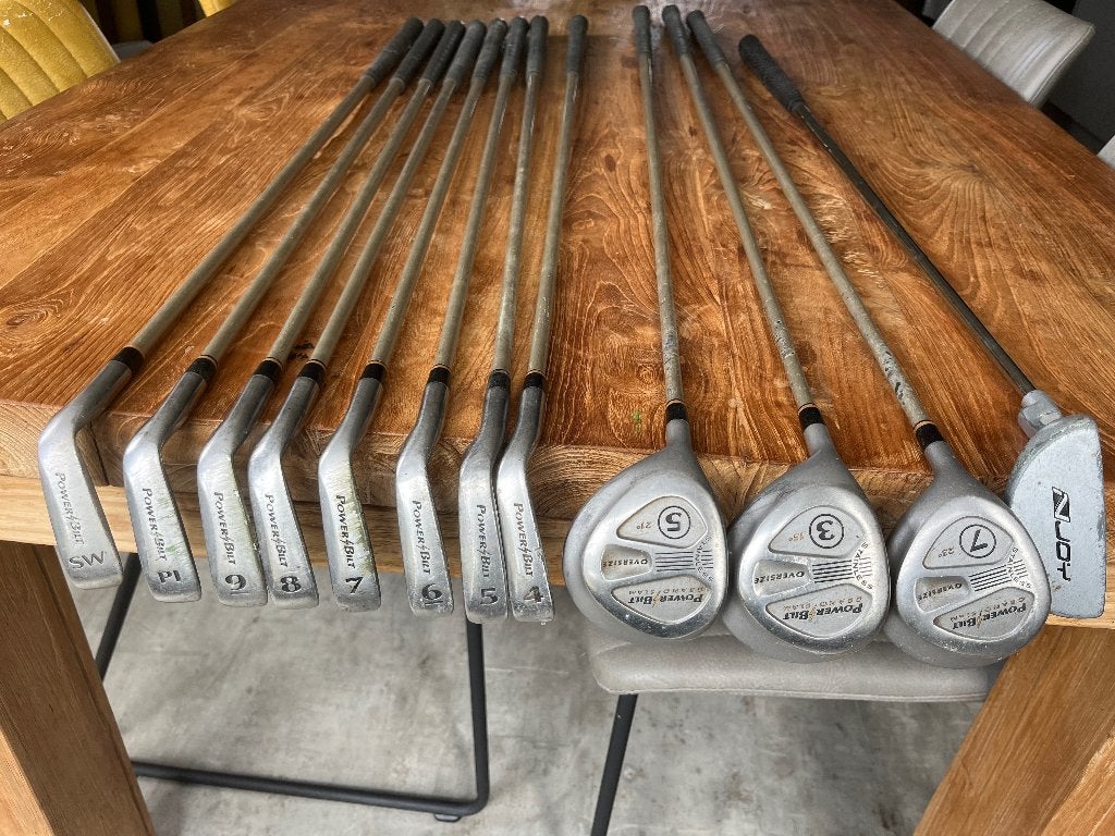 Linkshandige golfset (power bilt), Sport en Fitness, Golf, Ophalen of Verzenden, Zo goed als nieuw, Set, Overige merken
