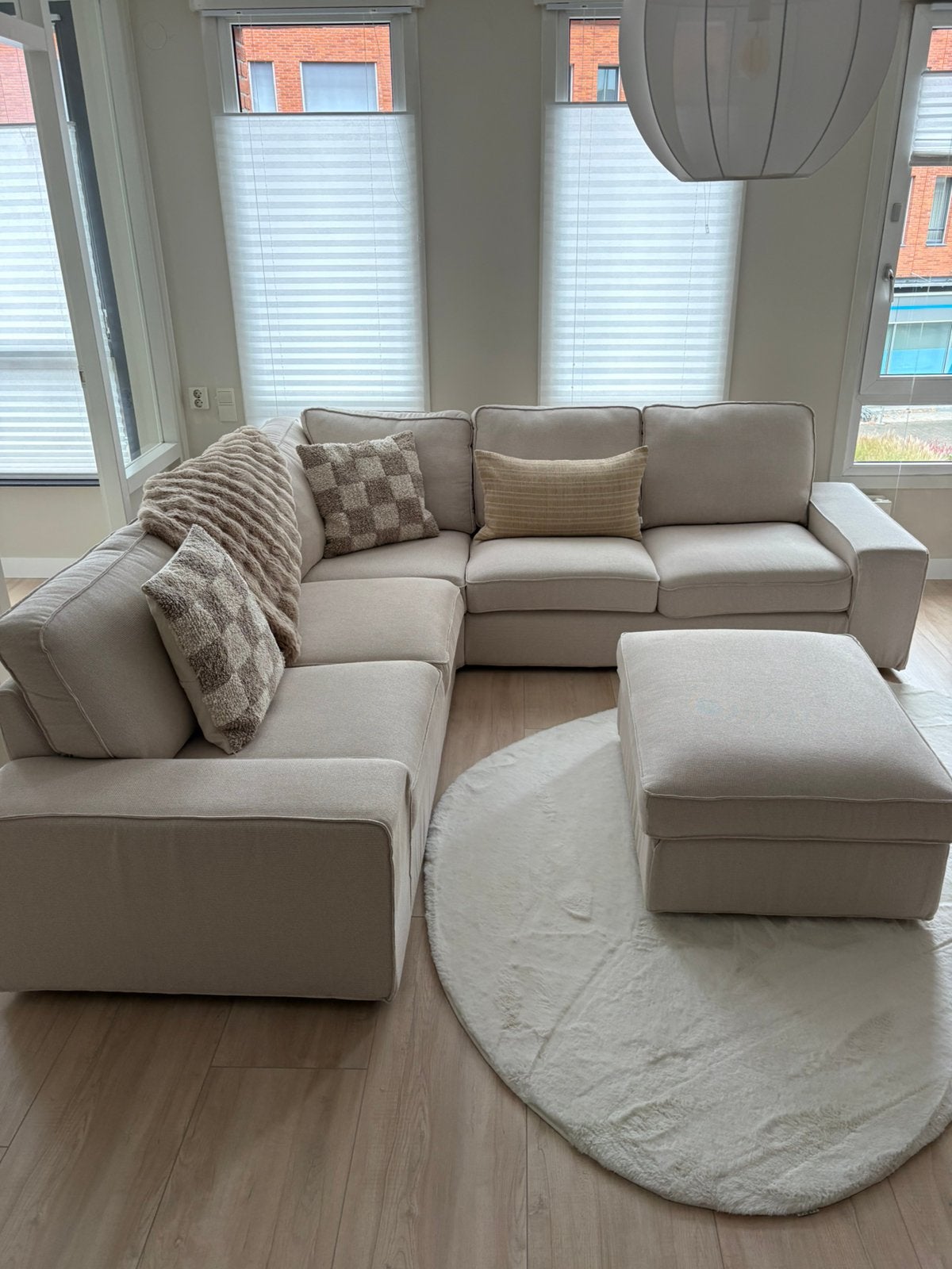 IKEA KIVIK hoekbank 5 sits met voetenbank, Ophalen, Hoekbank, 300 cm of meer, 75 tot 100 cm