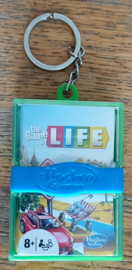 The Game of Life Mini Sleutelhanger Spel Hasbro, Een of twee spelers, Ophalen of Verzenden, Nieuw, Hasbro