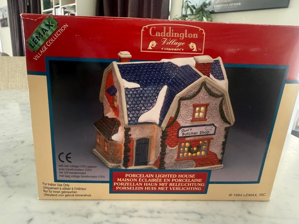 Slagerij voor Lemax kerstdorp, Ophalen of Verzenden, Zo goed als nieuw