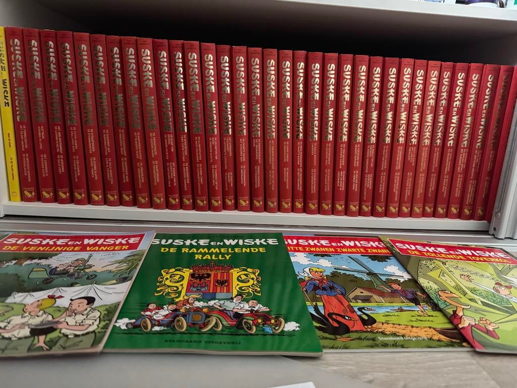 78x Suske & Wiske ingebonden + gesign. luxe druk van aquarel, Boeken, Stripboeken, Zo goed als nieuw, Complete serie of reeks