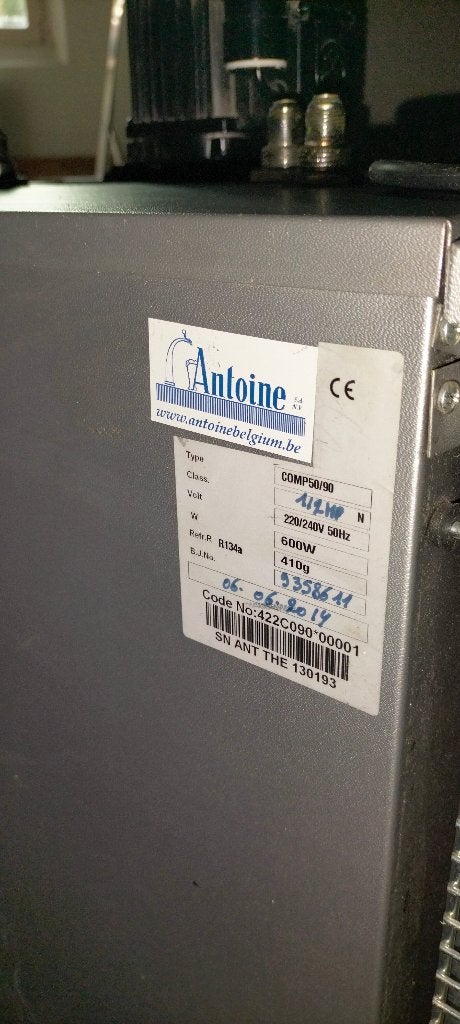 Antoine COMP50/90 waterbad bier koeler, Witgoed en Apparatuur, Thuistaps, Gebruikt, Overige merken, Ophalen
