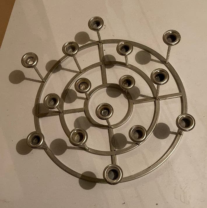 Prachtige tafel kandelaar, Ophalen, Zo goed als nieuw, Kandelaar