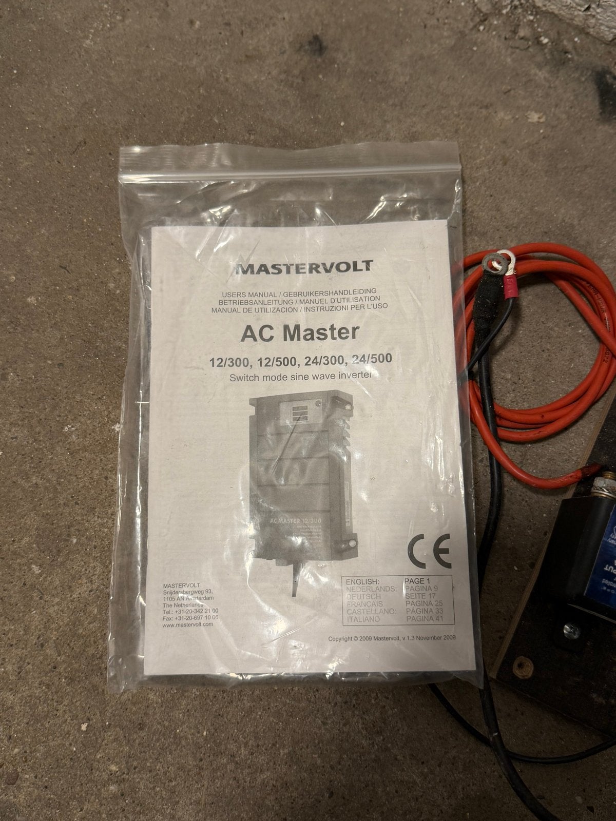 Mastervolt AC Master 12/500 Sinus Omvormer met Accuscheider, Ophalen of Verzenden, Gebruikt, Universele onderdelen