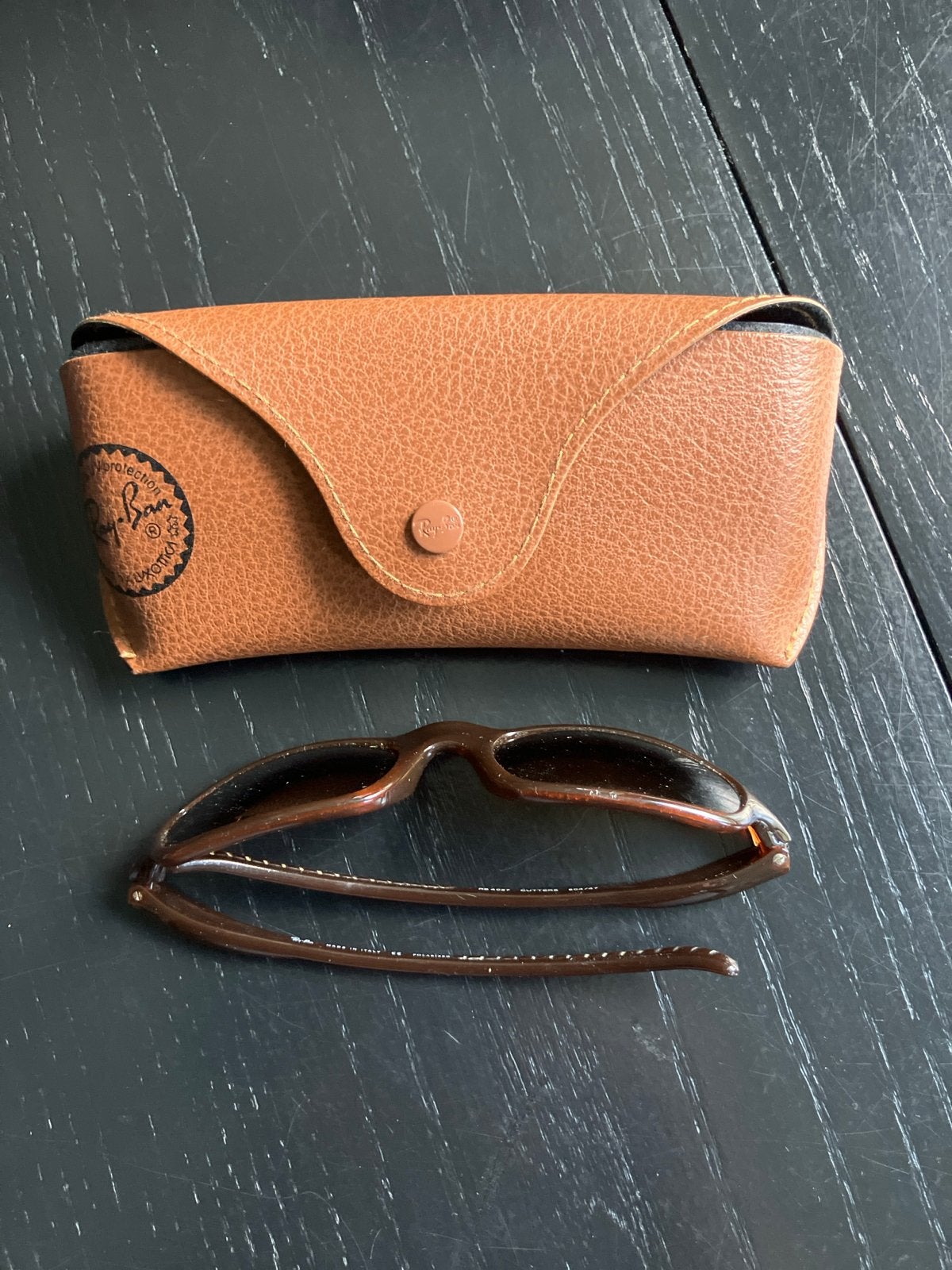 Ray-Ban RB 4027 Cutters gepolariseerde zonnebril, Zonnebril, Bruin, Ophalen of Verzenden, Zo goed als nieuw