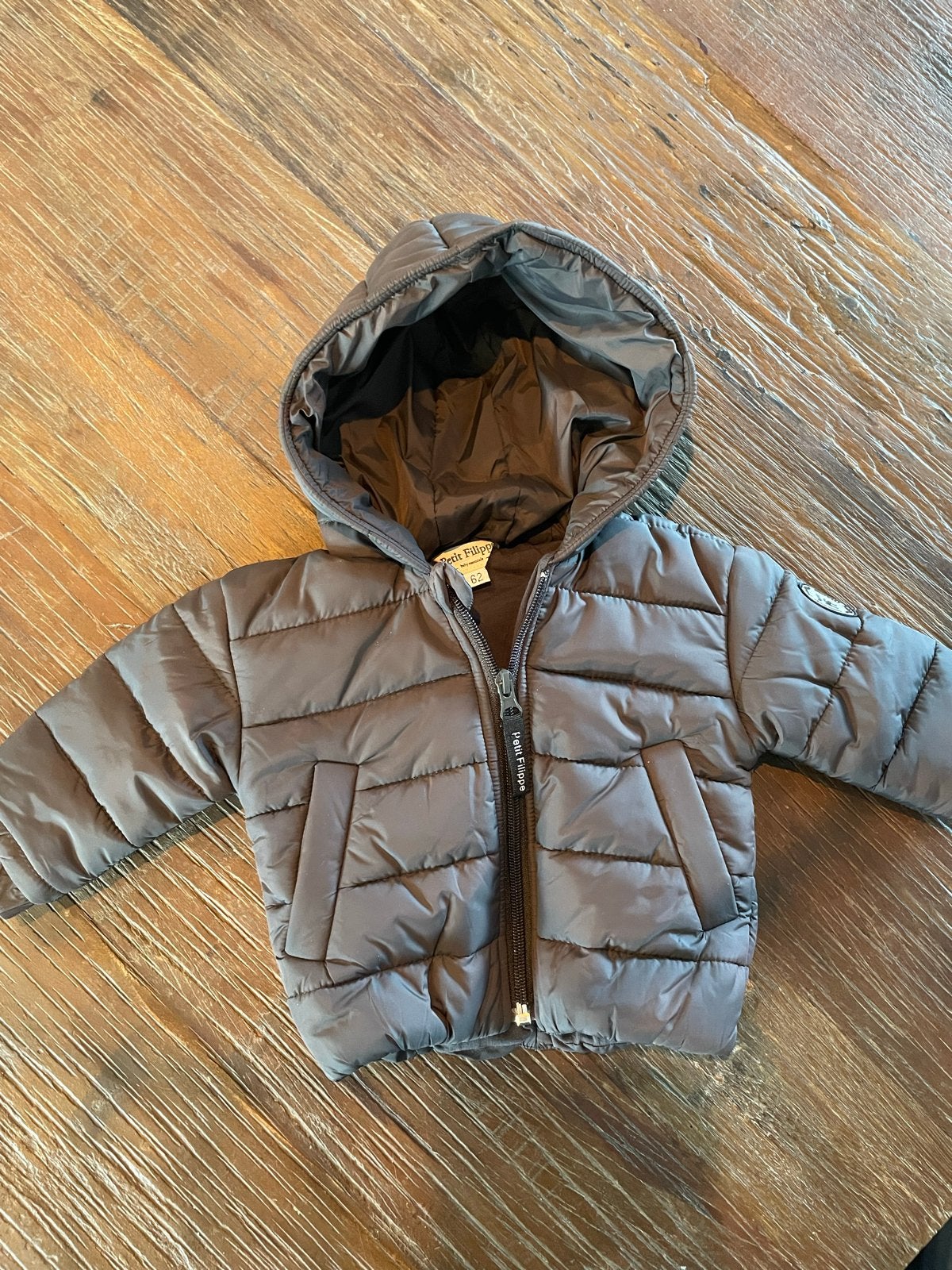 Petit Filippe Pufferjacket winterjas Graphite maat 62 nieuw, Ophalen of Verzenden, Nieuw, Jongetje, Jasje