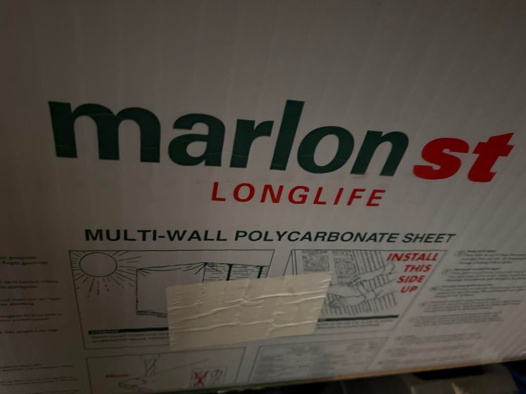 Marlon ST Polycarbonaat Kanaalplaat Platen NIEUW, Overige materialen, Zo goed als nieuw, 15 m² of meer, Ophalen