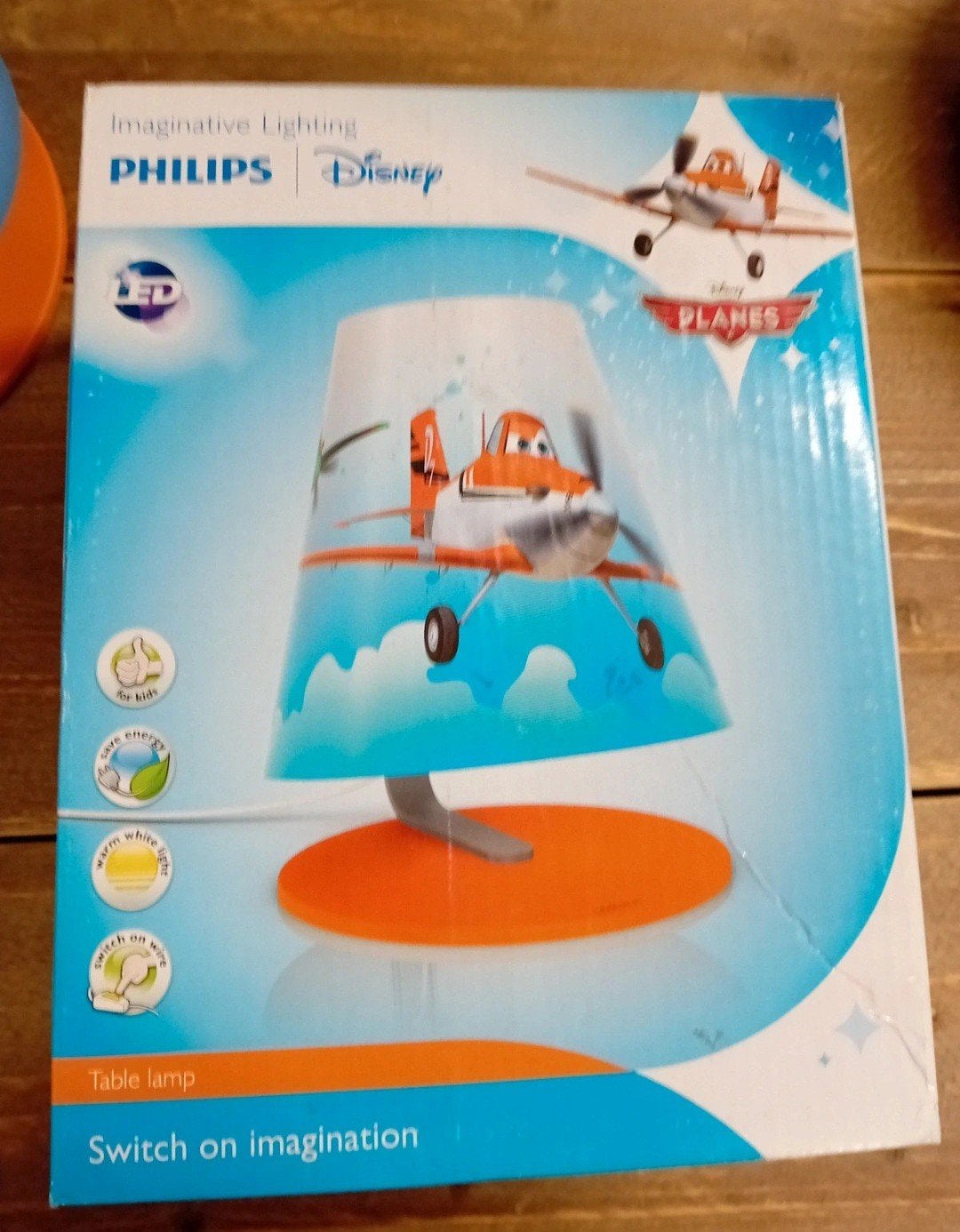 Philips Disney Planes LED Tafellamp - Kinderlamp Dusty, Inclusief lichtbron, Kunststof, Meerkleurig, Kinderlamp