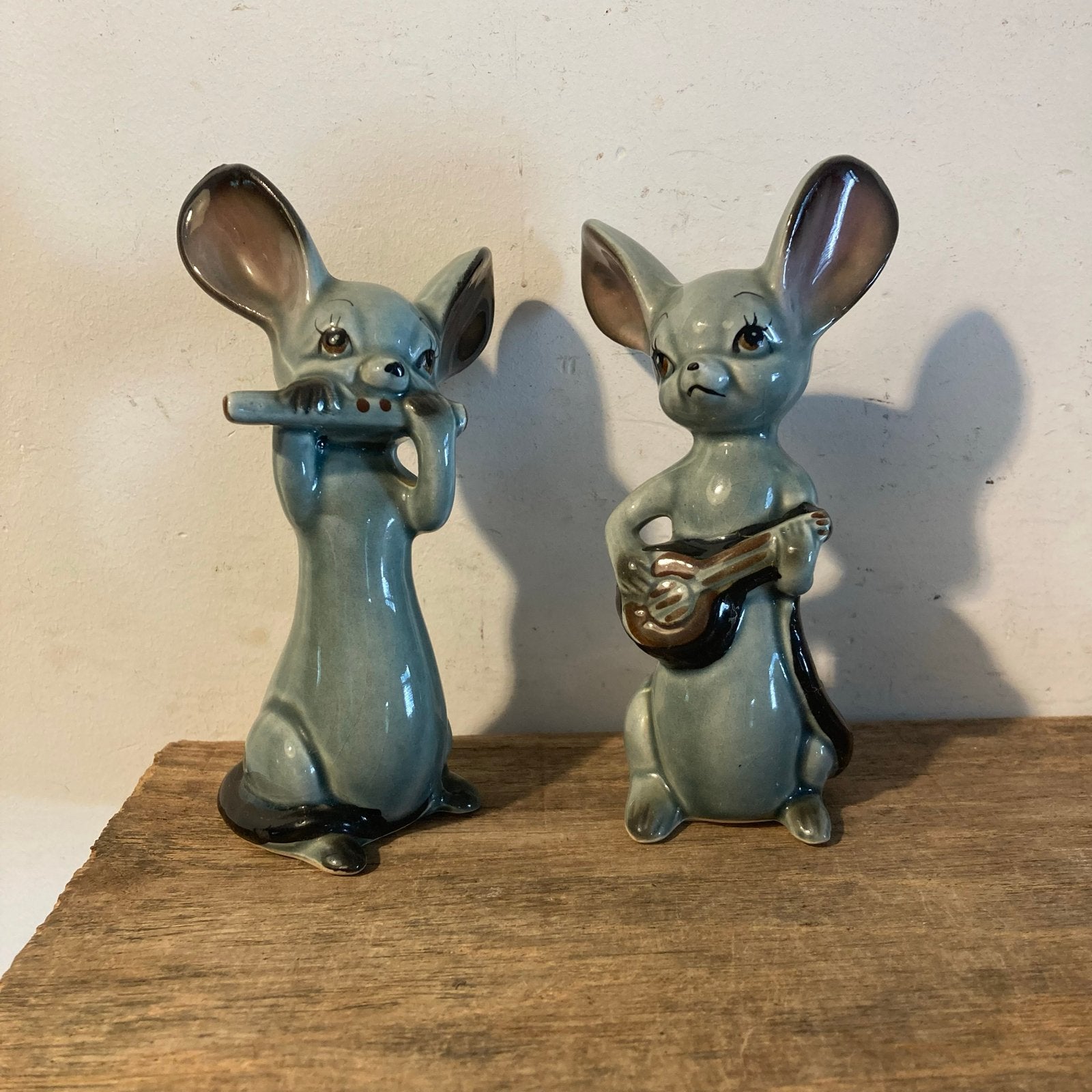 Vintage porseleinen Muizen Beeldjes - Jaren '50, Antiek en Kunst, Ophalen of Verzenden