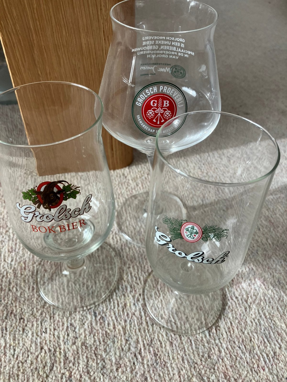 Grolsch bierglazen, Ophalen of Verzenden, Zo goed als nieuw, Glas of Glazen, Grolsch