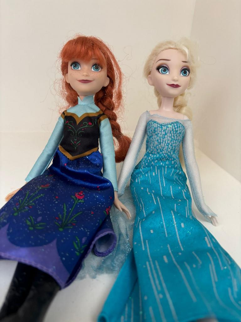 Disney Frozen Anna en Elsa poppen, Ophalen of Verzenden, Gebruikt, Overige typen