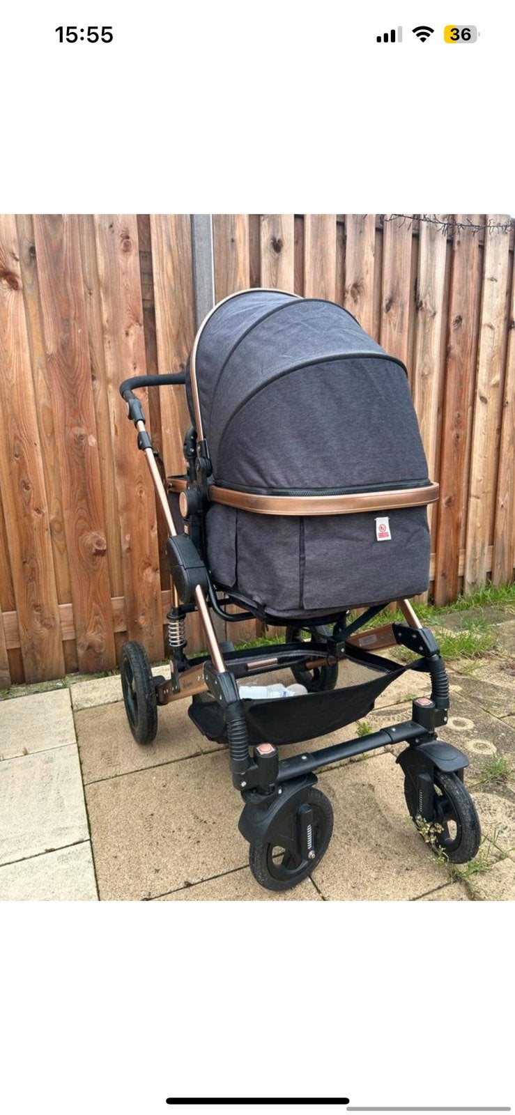 Mio Amore kinderwagen – verstelbaar – inclusief voetenzak, Kinderen en Baby's, Ophalen, Gebruikt, Overige merken
