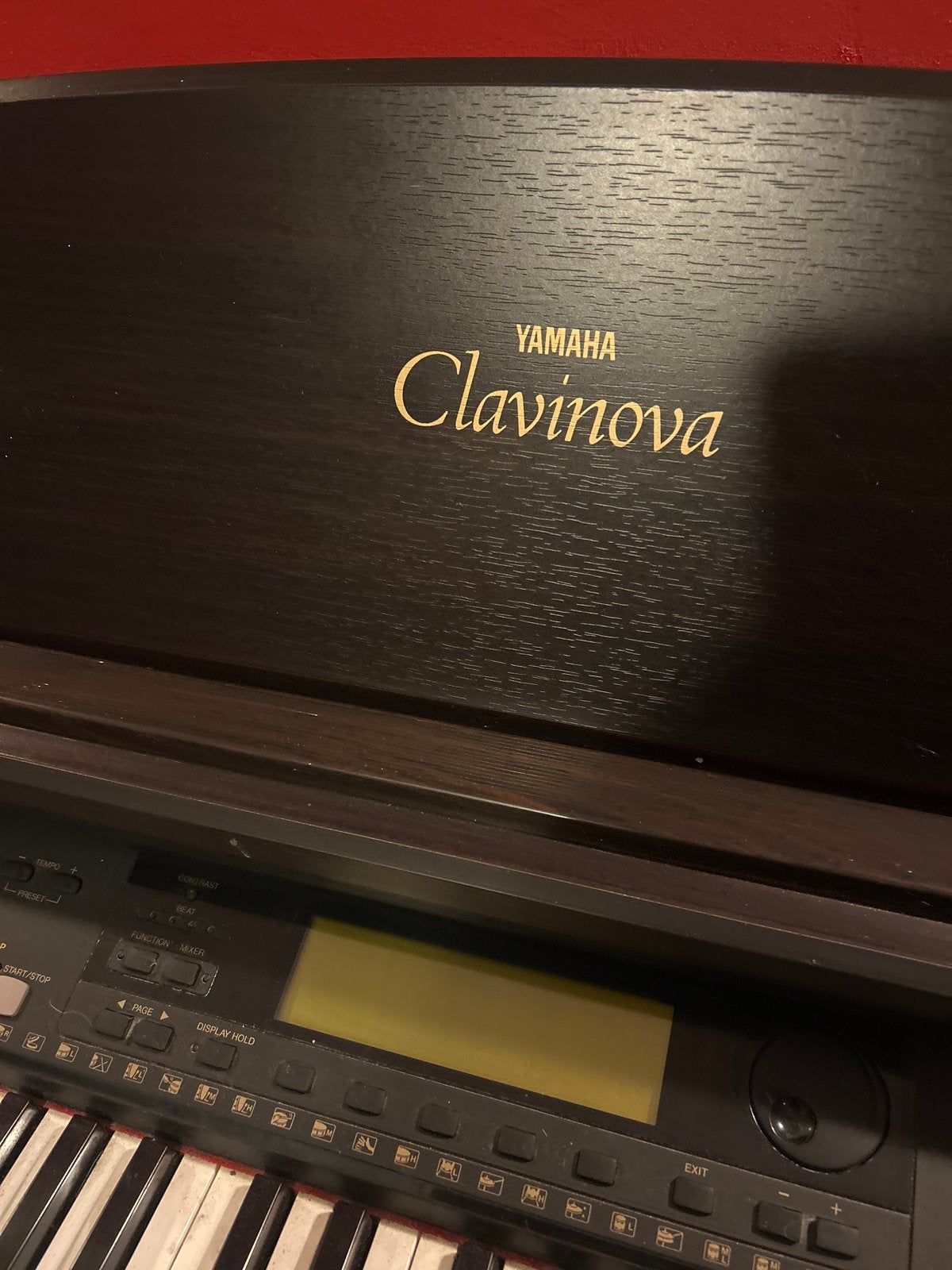 Yamaha Clavinova CVP-59S digitale piano + kruk, Ophalen, Gebruikt, Bruin, Digitaal