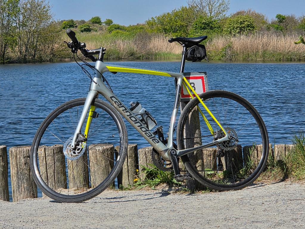 Cannondale Synapse Carbon Fitness Hybride, 28 inch, Gebruikt, 57 tot 61 cm, Meer dan 20 versnellingen