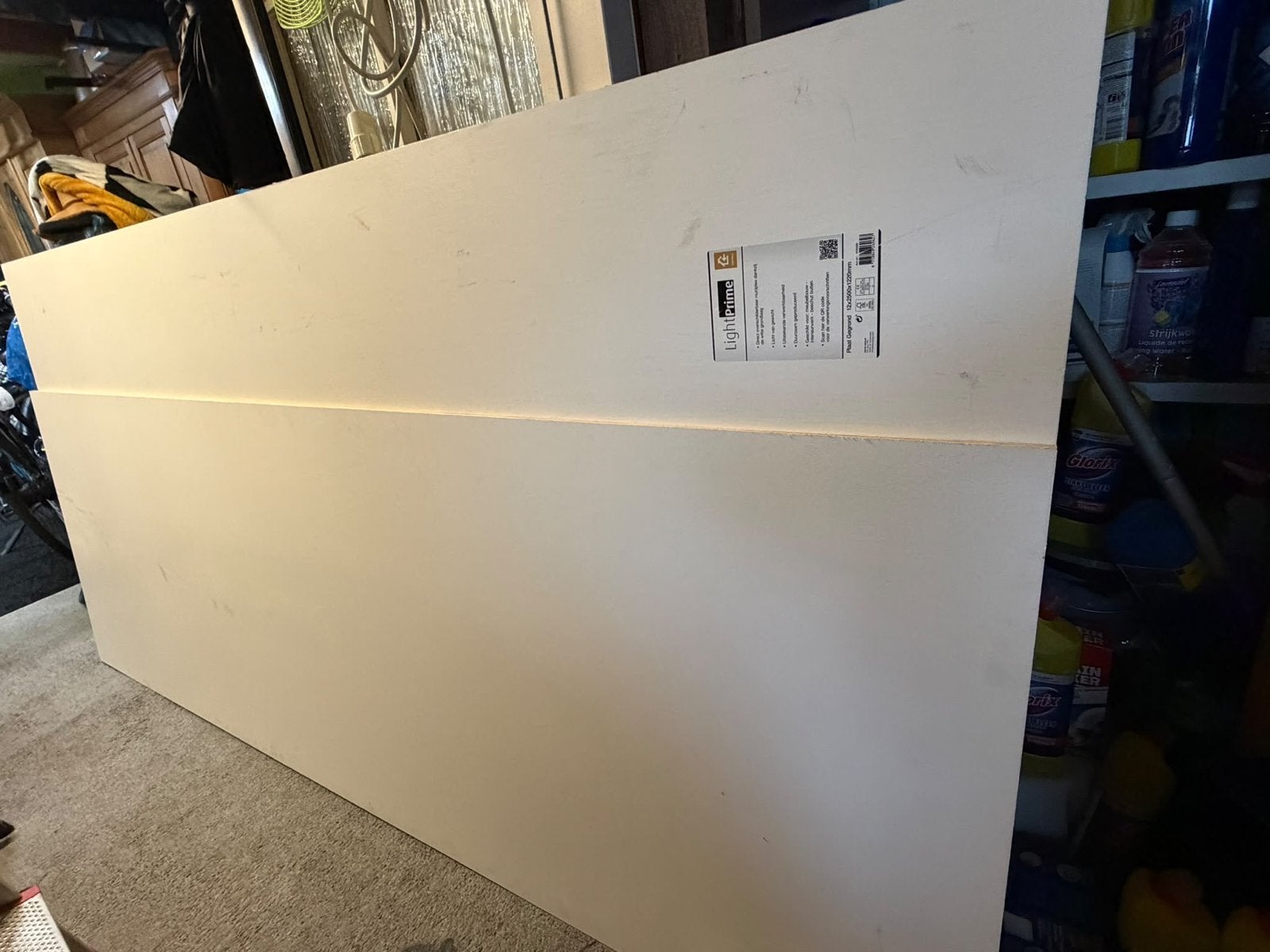 Multiplex LightPrime 12x2500x1220mm, Ophalen, Minder dan 25 mm, Nieuw, Plank