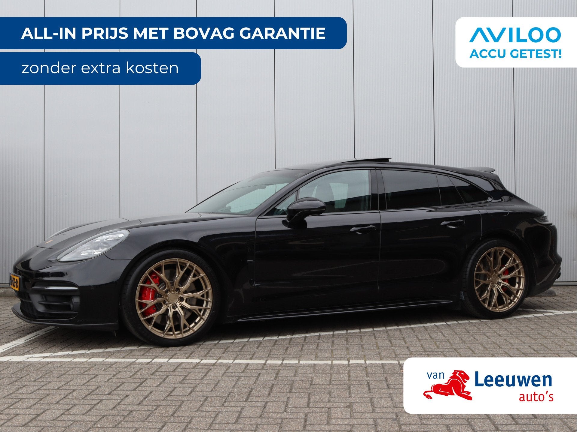 Porsche Panamera Sport Turismo 2.9 4S E-Hybrid | Pano | Bose, Auto's, Gebruikt, Zwart, Hybride Elektrisch/Benzine, Geïmporteerd