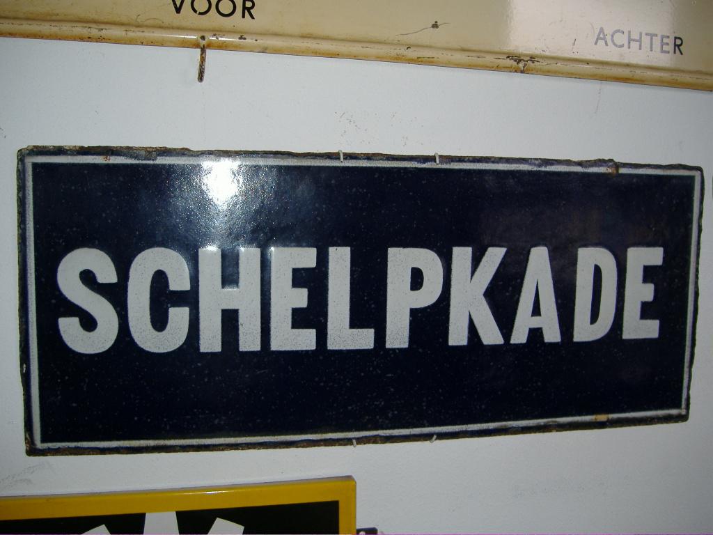 vintage straatn emaile bord, Ophalen of Verzenden, Gebruikt, Overige typen