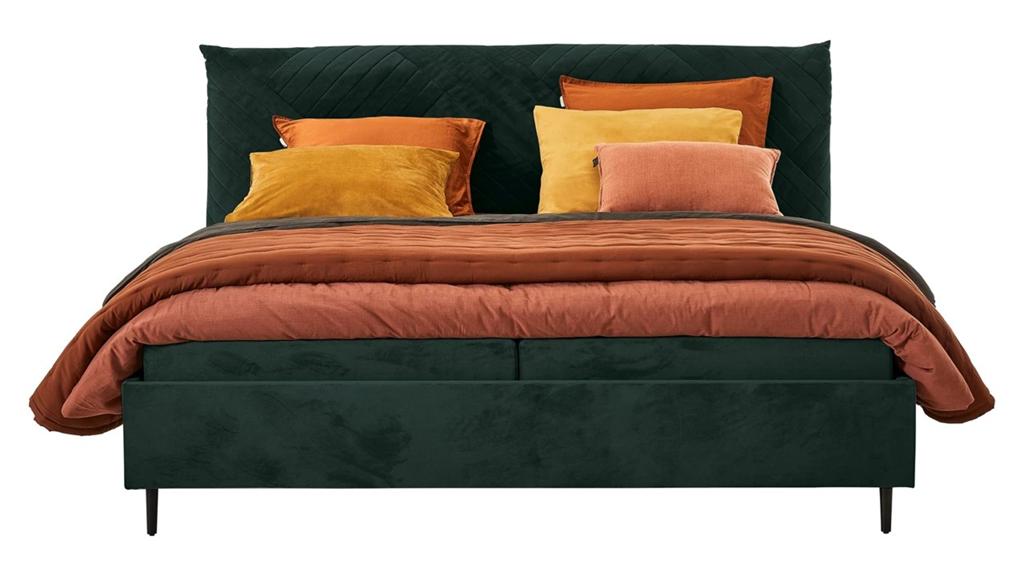 Antracietgrijs Beter Bed | incl. meegestoffeerde matrassen, Ophalen, Tweepersoons, Zo goed als nieuw, 180 cm