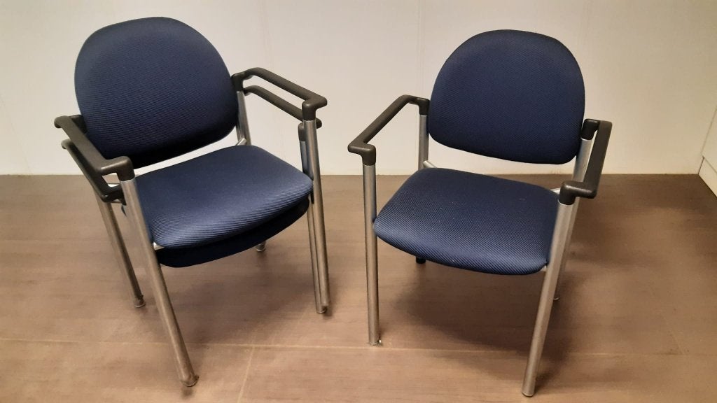 vergaderstoelen, Ophalen, Gebruikt, Blauw, Overige materialen