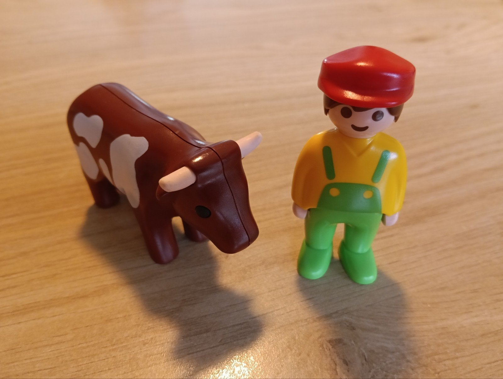 Playmobil boer met koe - boerderij speelset, Ophalen of Verzenden, Gebruikt, Jongen of Meisje