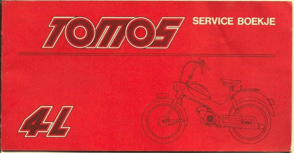 Tomos 4L service boekje instructieboek bromfiets, Verzenden, Zo goed als nieuw