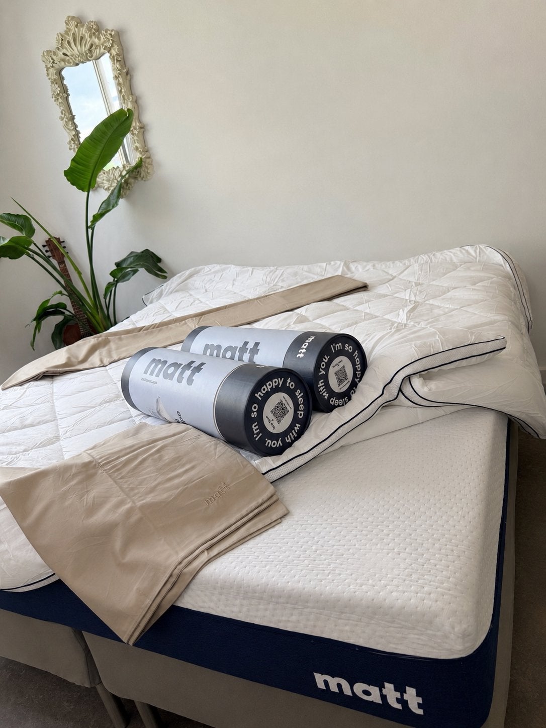 NEW || Matt Original Matras 160x200 cm + espevär IKEA bed, Ophalen, Tweepersoons, Zo goed als nieuw, Matras