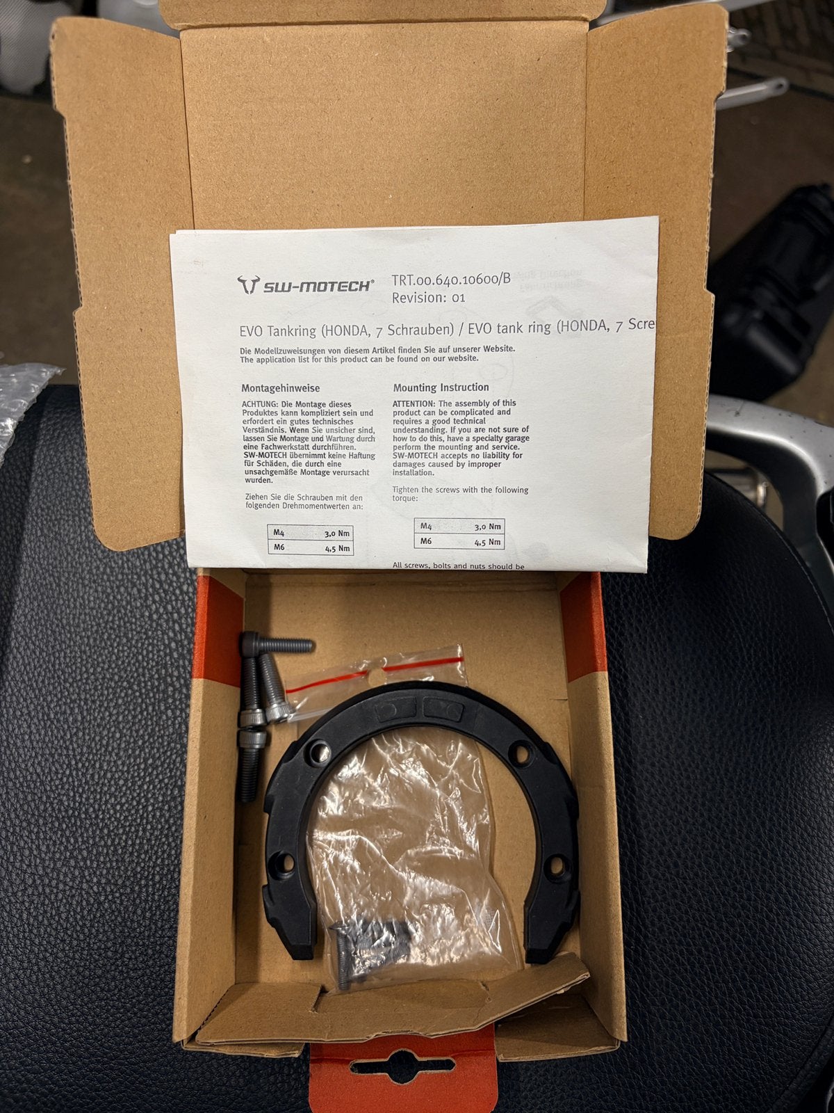 SW-Motech EVO Tankring Honda – TRT.00.640.10600/B, Ophalen of Verzenden, Gebruikt