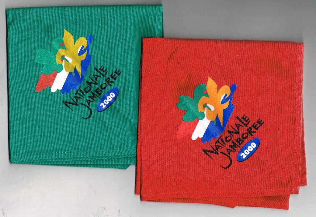 Scouting set dassen Nationale Jamboree 2000, Ophalen of Verzenden, Gebruikt, Pet, Hoed of Sjaal