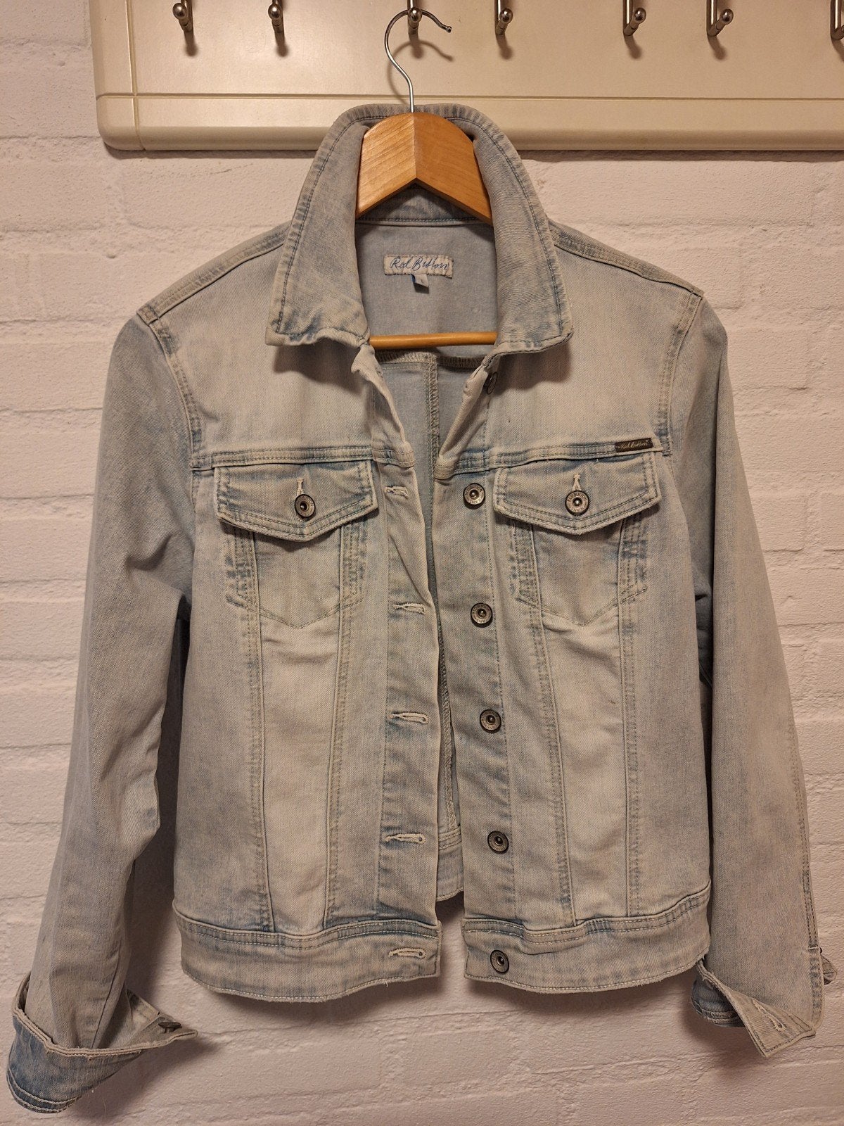 Stoer spijkerjasje dames, Kleding | Dames, Jassen | Zomer, Blauw, Maat 42/44 (L), Ophalen of Verzenden, Zo goed als nieuw
