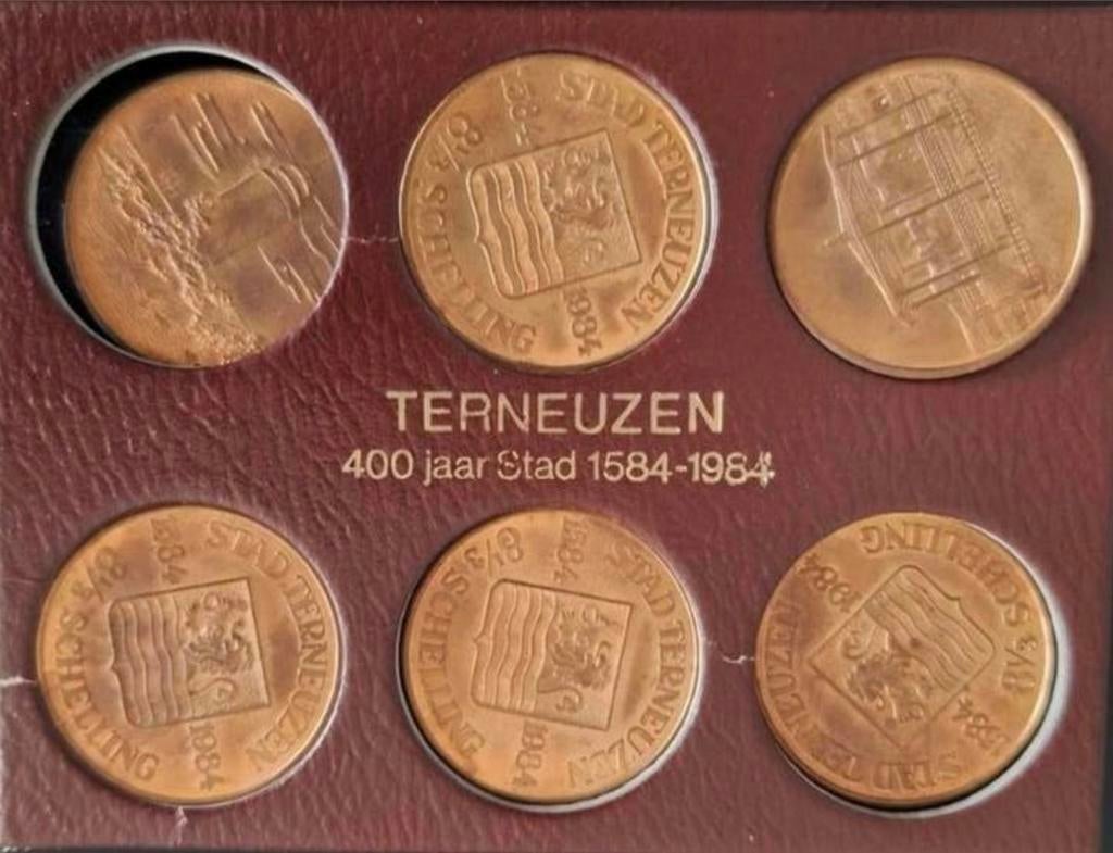 STAD TERNEUZEN – 8⅓ Schelling – 1584 / 1984. Complete set, Ophalen of Verzenden, Overige landen, Setje