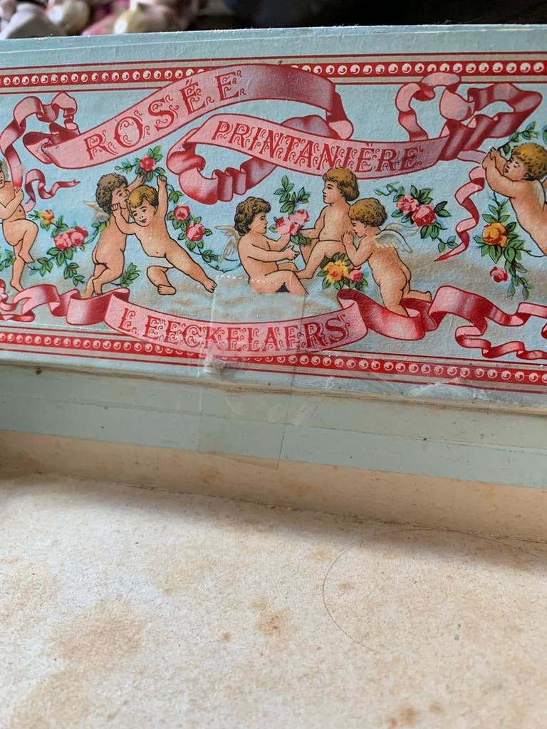 Antieke Brocante Toonbank Zeepdoos - Rosée Printanière, Antiek en Kunst, Curiosa en Brocante, Ophalen of Verzenden