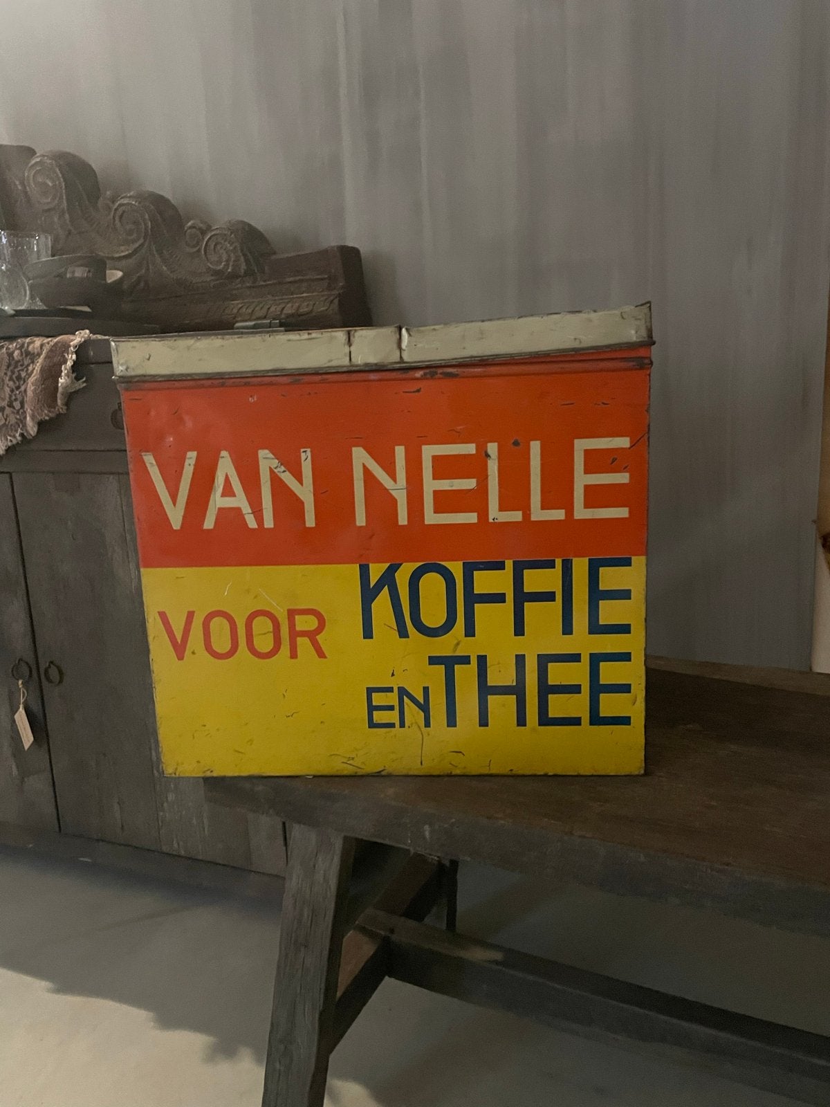 Oud Winkelblik Van Nelle Koffie en Thee, Ophalen of Verzenden