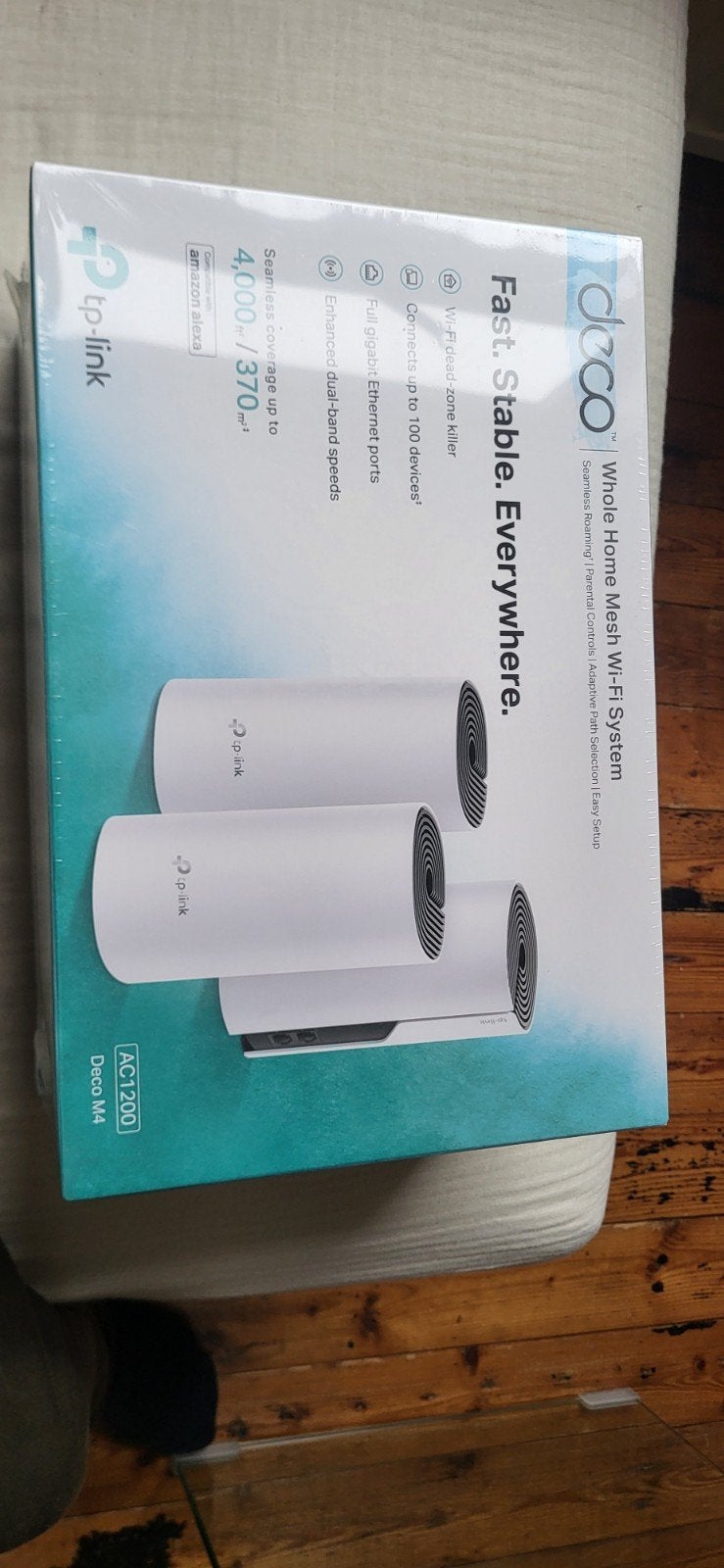TP-Link Deco M4 AC1200 Whole Home Mesh Wi-Fi Systeem, Computers en Software, Routers en Modems, Nieuw, Router, Ophalen