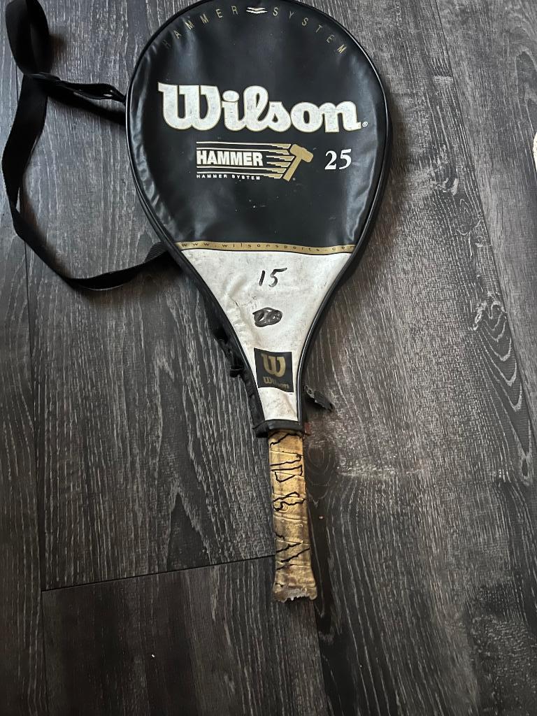 Agassi 25 tennis racket met handige transporttas, Sport en Fitness, Tennis, Ophalen, Zo goed als nieuw, Racket, Overige merken