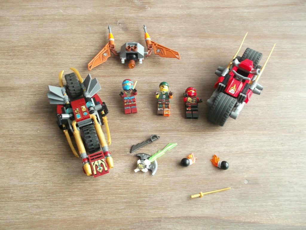 lego ninjago 70600 ninja bike chase (2016), Gebruikt, Lego, Ophalen of Verzenden, Ninjago