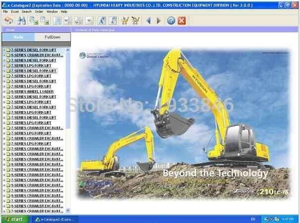 Hyundai HCE Heavy Industries e-Catalog 2013, Verzenden