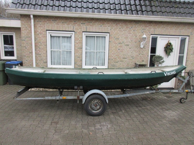 OPRUIMING! Giethoornse punter 5,45 m, polyester, Ophalen, Gebruikt, Geen motor, Trailer